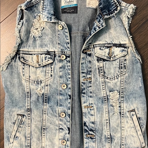 Zara denim vest size xs - Picture 3 of 3